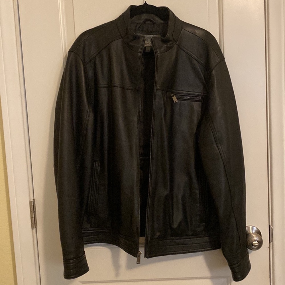 Boston Harbour leather jacket size large